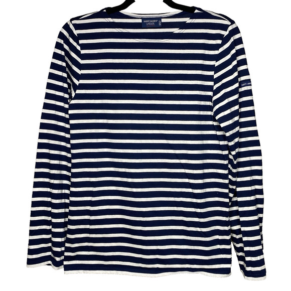 Saint James L'atelier Top Women's Small Striped France Designer Modern Cotton - Picture 1 of 8